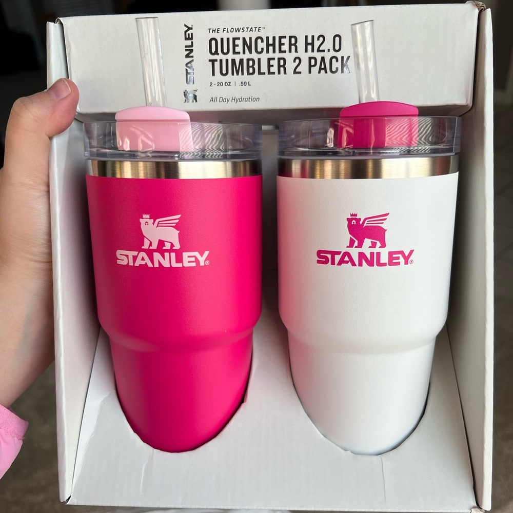 Pink Stanley quencher 2 pack 20oz tumbler 🩷 pink frost - new in box sold out